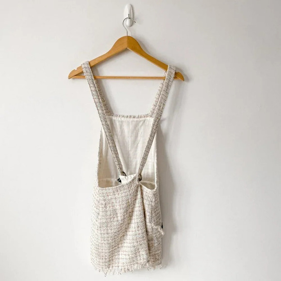Zara  Pastel Tweed Overall Jumper Mini Dress Bloggers Fav Size Medium - Picture 7 of 11